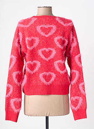 Pull stretch manches longues rouge LILI SIDONIO femme