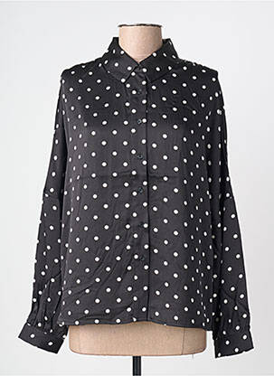 Chemisier coupe fluide manches longues noir MOLLY BRACKEN femme
