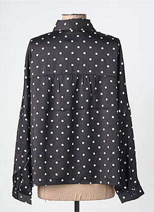 Chemisier coupe fluide manches longues noir MOLLY BRACKEN femme