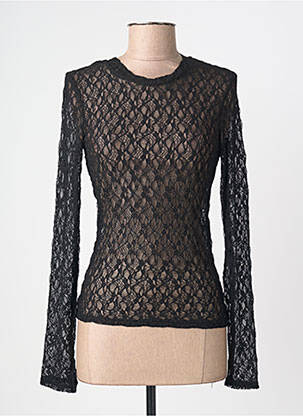 Top stretch manches longues noir LILI SIDONIO femme