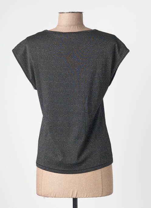 T-shirt col v manches courtes noir MOLLY BRACKEN femme