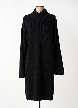 Robe pull resserrée sur le bas manches longues noir LA FEE MARABOUTEE femme