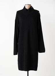 Robe pull resserrée sur le bas manches longues noir LA FEE MARABOUTEE femme
