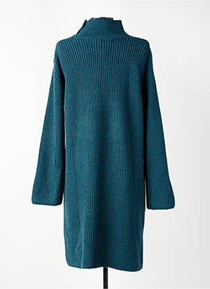 Robe pull resserrée sur le bas manches longues bleu LA FEE MARABOUTEE femme