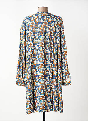 Robe mi-longue manches longues manches longues bleu INDI & COLD femme