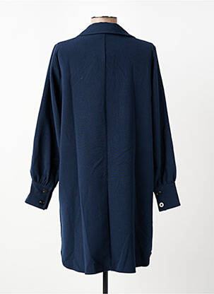 Robe courte manches longues manches longues bleu LA FEE MARABOUTEE femme