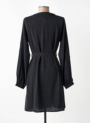 Robe courte coupe fluide manches longues noir MOLLY BRACKEN femme