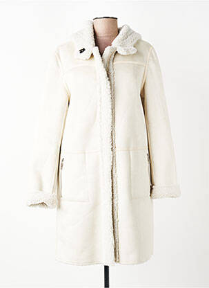 Manteau long a capuche a capuche beige RINO & PELLE femme