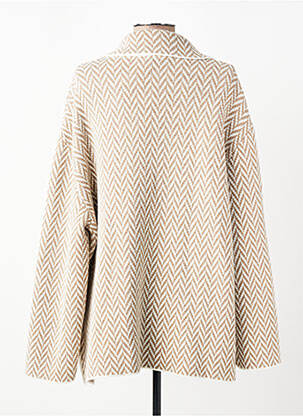 Gilet manches longues stretch beige PAKO LITTO femme