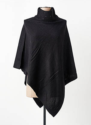 Poncho col roulé noir MOLLY BRACKEN femme