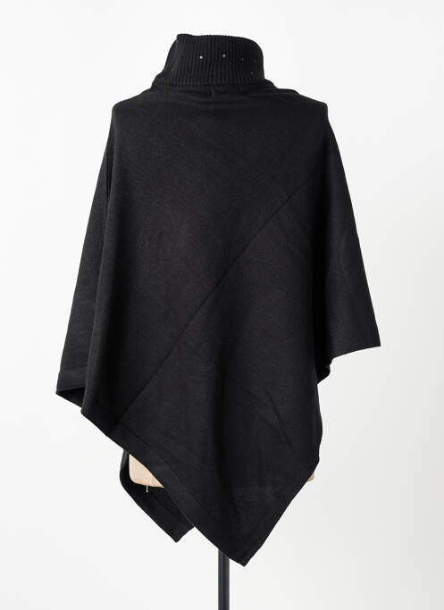 Poncho col roulé noir MOLLY BRACKEN femme