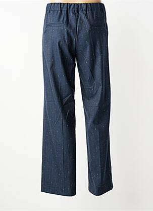 Pantalon chino fermeture zippée sous rabat boutonné taille normale bleu PAKO LITTO femme