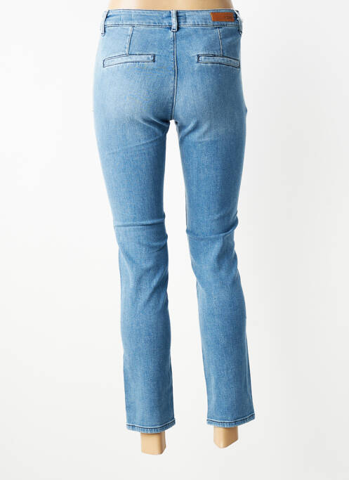 Jeans coupe slim stretch taille normale bleu HAPPY femme