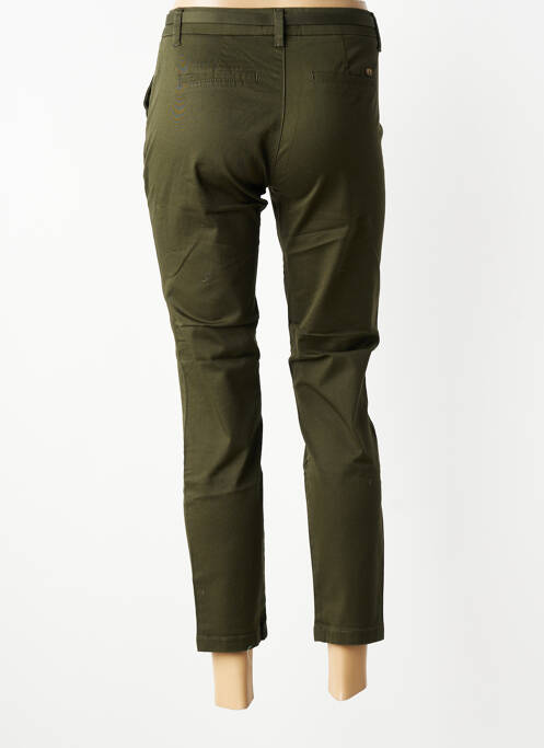 Pantalon 7/8 stretch taille normale vert FREEMAN T.PORTER femme
