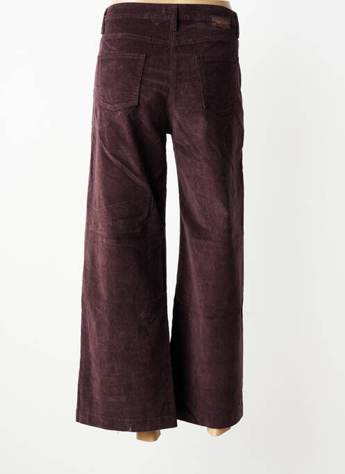 Pantalon large fermeture zippée sous rabat boutonné taille normale violet PAKO LITTO femme