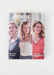 T-shirt stretch fines bretelles noir JANIRA femme