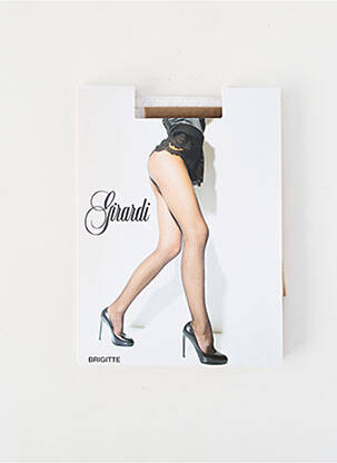 Collants stretch beige GIRARDI femme