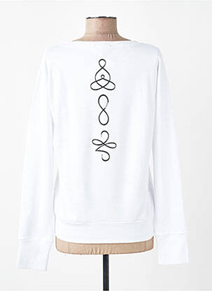 Top tissage jersey manches longues blanc ET D'EMIE femme