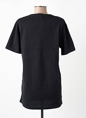 T-shirt coupe droite manches courtes noir ET D'EMIE femme