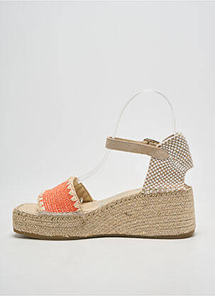 Espadrilles fermeture boucle(s) talon de 4 à 6cm orange VIDORRETA femme