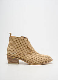 Bottines/boots bout rond talon de 4 à 6cm beige ALPE femme