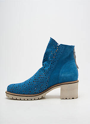Bottines/boots talon bottier talon de 4 à 6cm bleu MKD femme