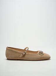 Ballerines bout carré talon plat jusqu'à 3cm beige ALPE femme