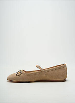 Ballerines bout carré talon plat jusqu'à 3cm beige ALPE femme