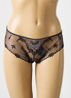 Tanga légère et transparente noir CHANTELLE femme