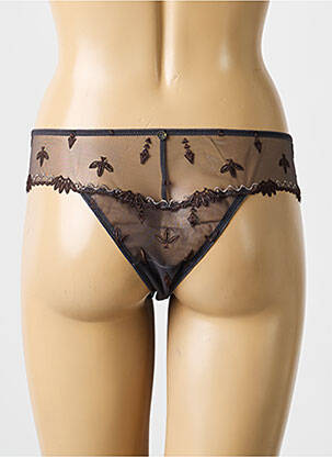 Tanga légère et transparente noir CHANTELLE femme
