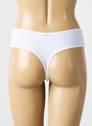 Tanga stretch blanc MARIE JO femme