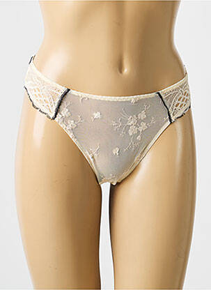 Culotte tissage dentelle beige AUBADE femme