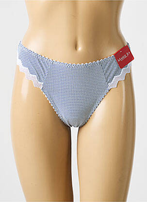 String tissage popeline bleu MARIE JO femme