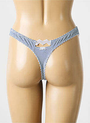String tissage popeline bleu MARIE JO femme