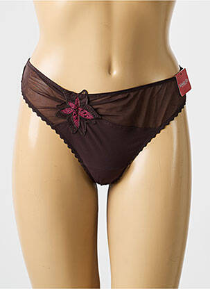 String stretch marron MARIE JO femme