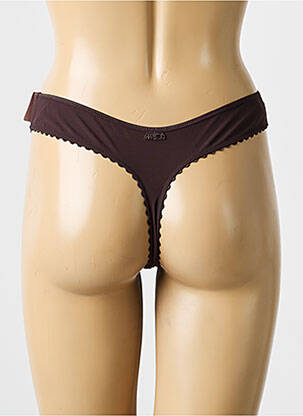 String stretch marron MARIE JO femme