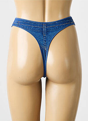 String tissage popeline bleu LEJABY femme