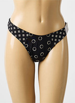 String tissage popeline noir MARIE JO femme