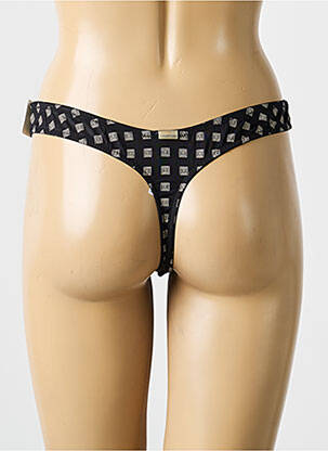 String tissage popeline noir MARIE JO femme
