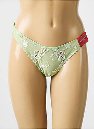 String broderie vert MARIE JO femme