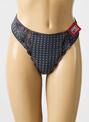 Tanga stretch gris MARIE JO femme