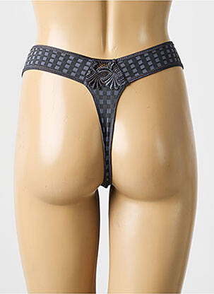Tanga stretch gris MARIE JO femme