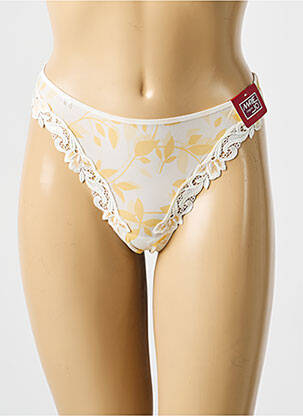 Tanga stretch jaune MARIE JO femme