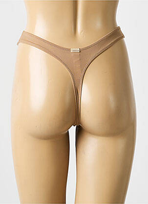 String broderie marron MARIE JO femme