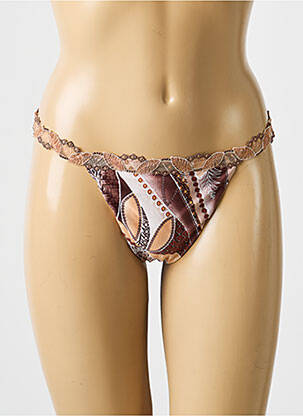 String tissage popeline marron LISE CHARMEL femme