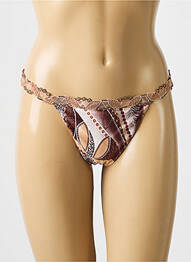 String tissage popeline marron LISE CHARMEL femme