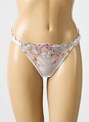 Tanga tulle transparent blanc LISE CHARMEL femme