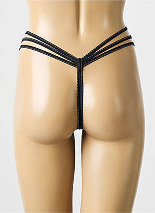 String tissage popeline noir MARIE JO femme