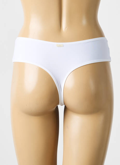 Tanga stretch blanc MARIE JO femme