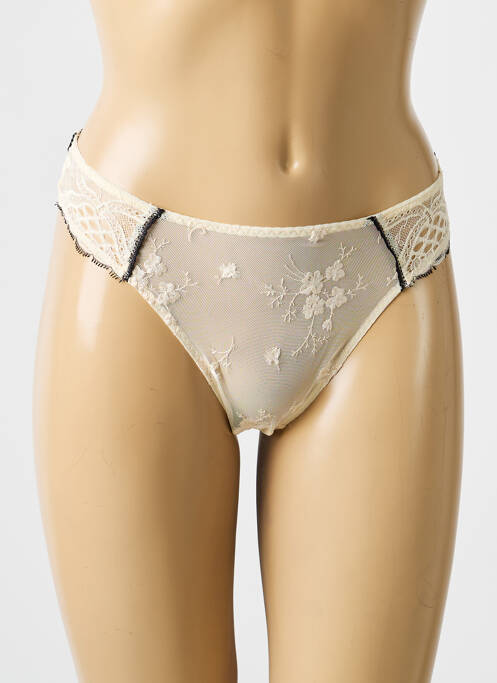 Culotte tissage dentelle beige AUBADE femme